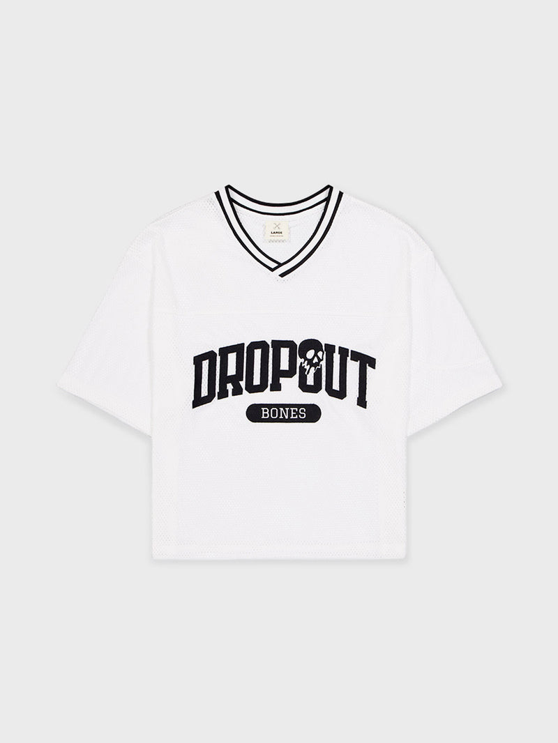 College Dropout Jersey - Mesh White