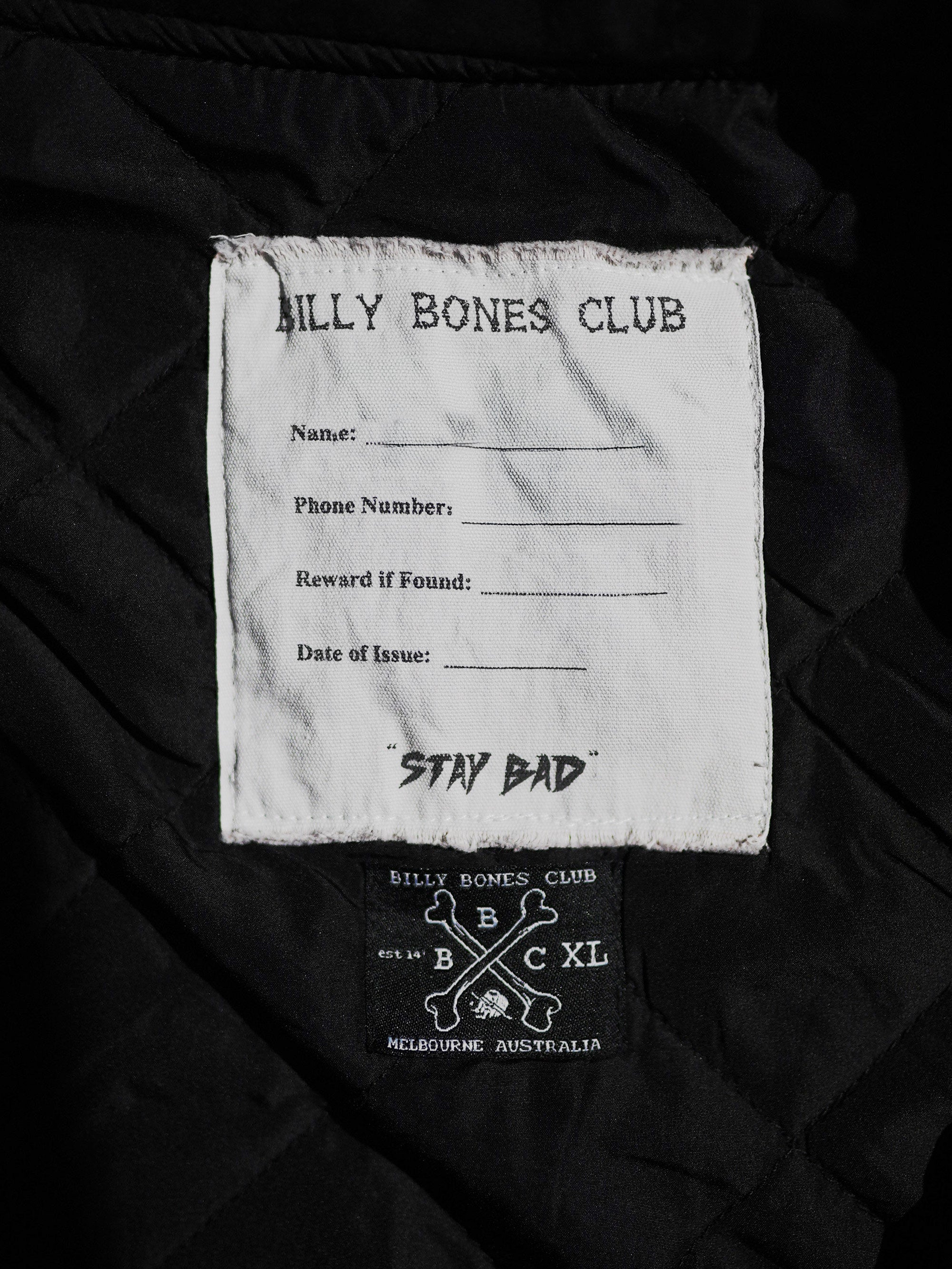 Bones DIY Patch Jacket - Vintage Black
