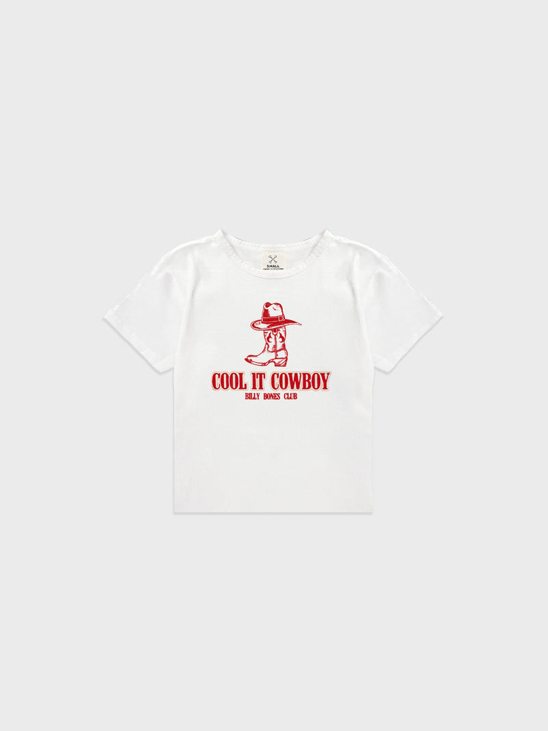 Cool It Baby Tee - Vintage White