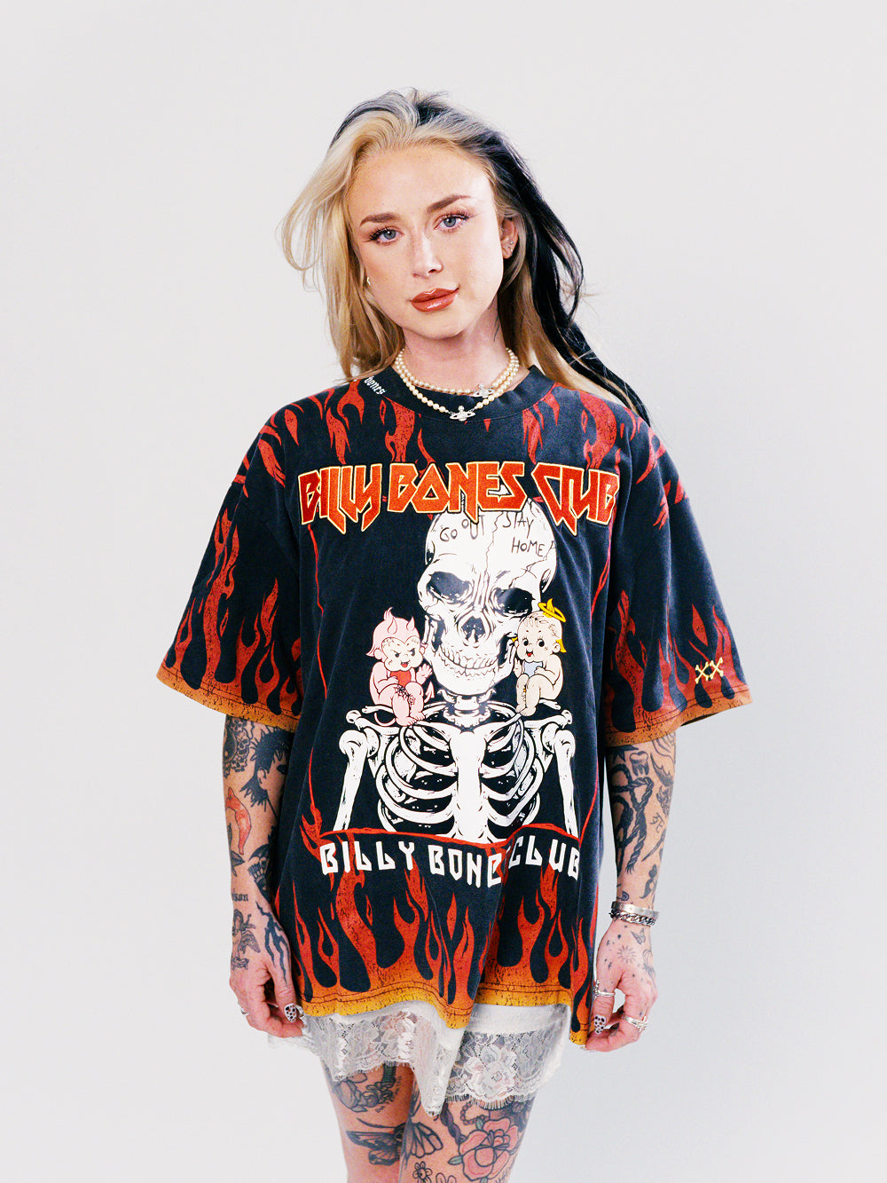Saint VS Sinner Legacy Tee - Washed Flame