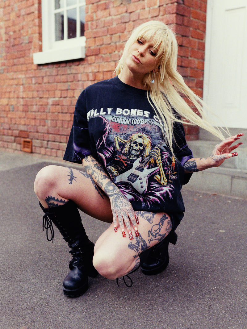 Bones London Tour Legacy Tee - Vintage Black