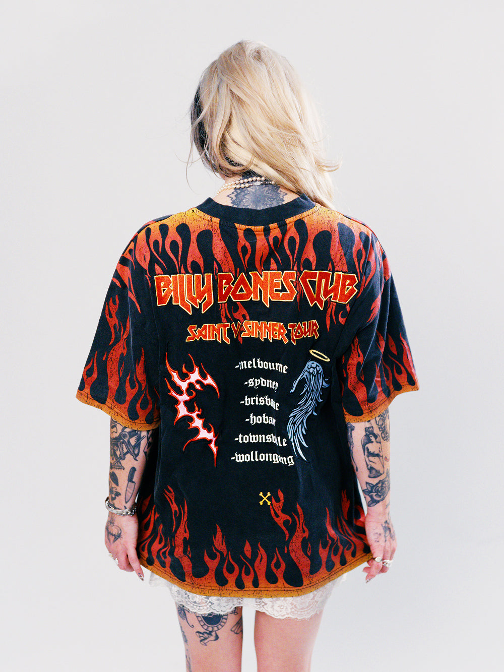 Saint VS Sinner Legacy Tee - Washed Flame