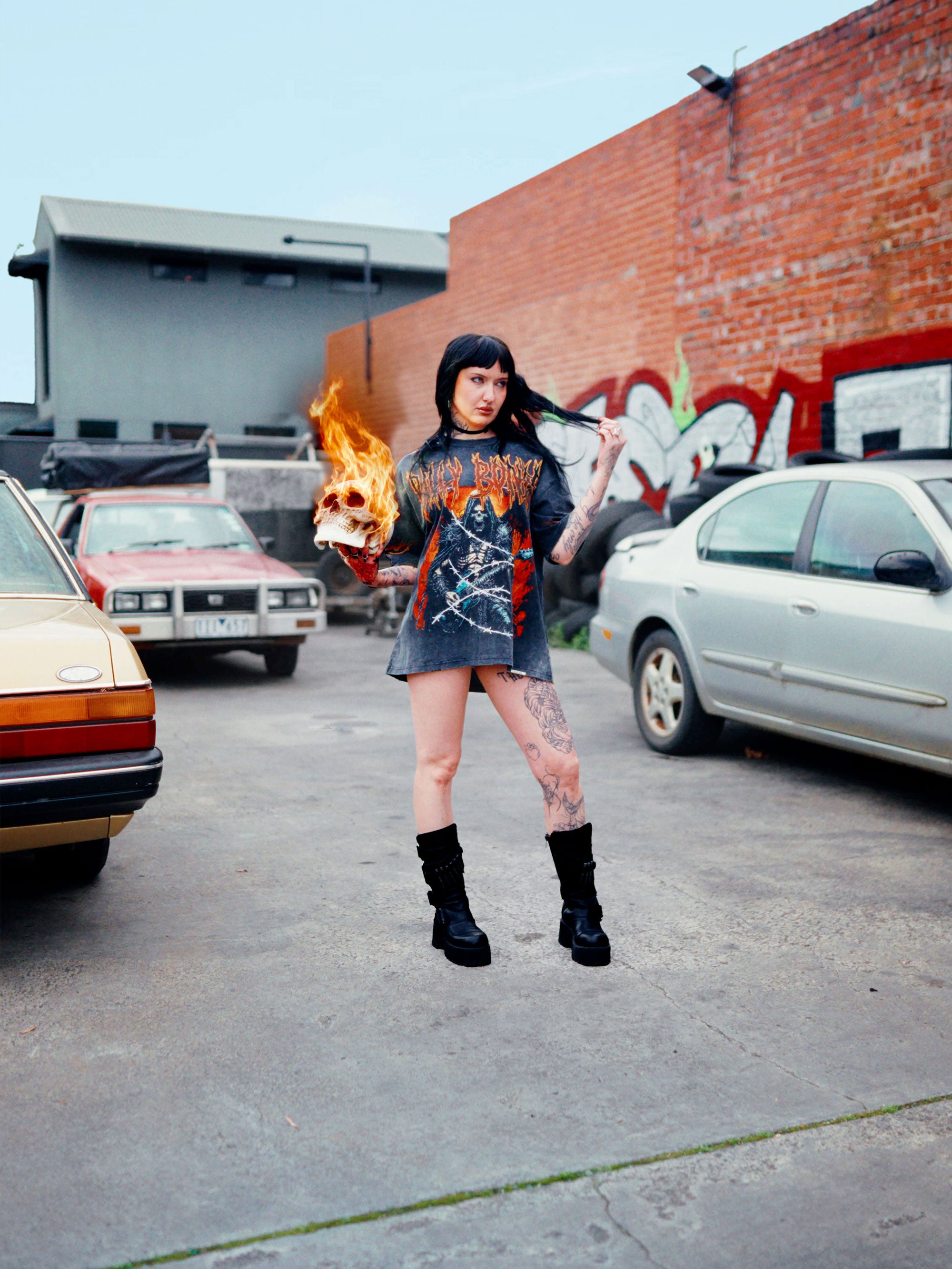 Legacy World Tour Tee - Washed Black