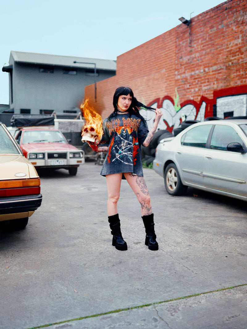 Legacy World Tour Tee - Sunfaded Black