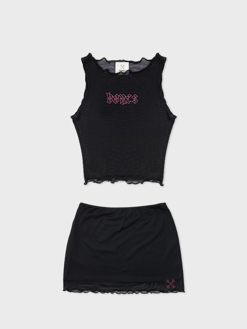 ClubSteeze Mesh Top - Black