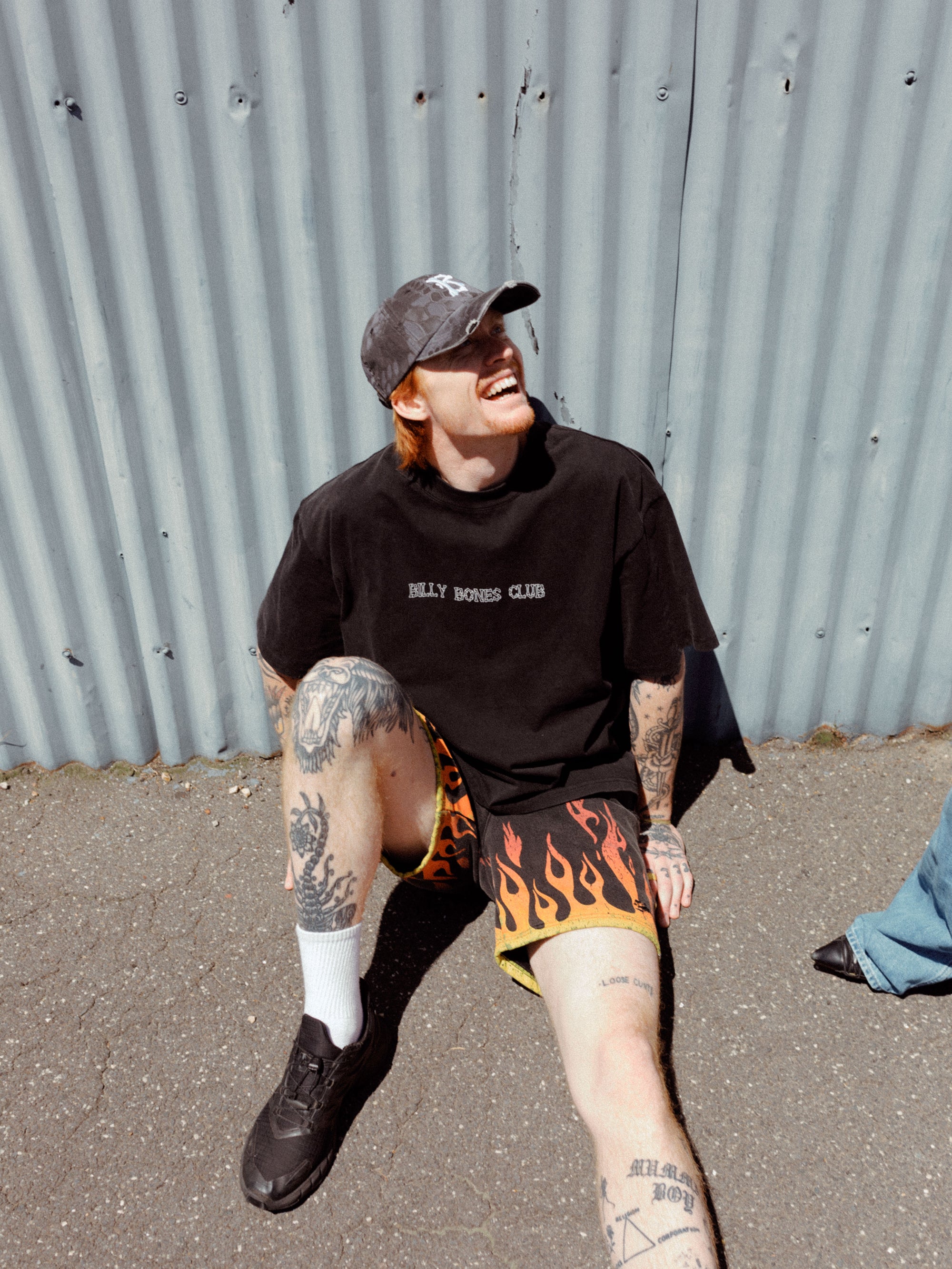 Bones Letter Tee - Vintage Black