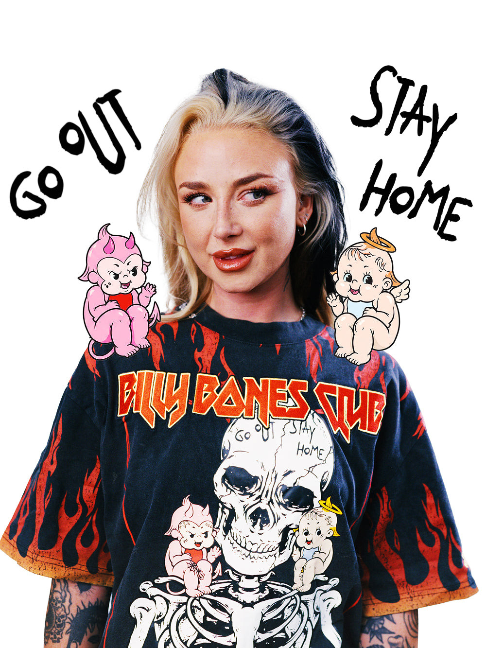 Saint VS Sinner Legacy Tee - Washed Flame