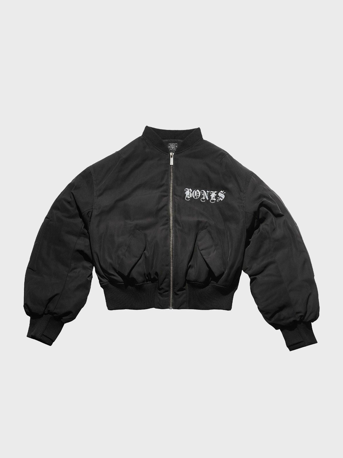 Skeleton Bomber Jacket - Black