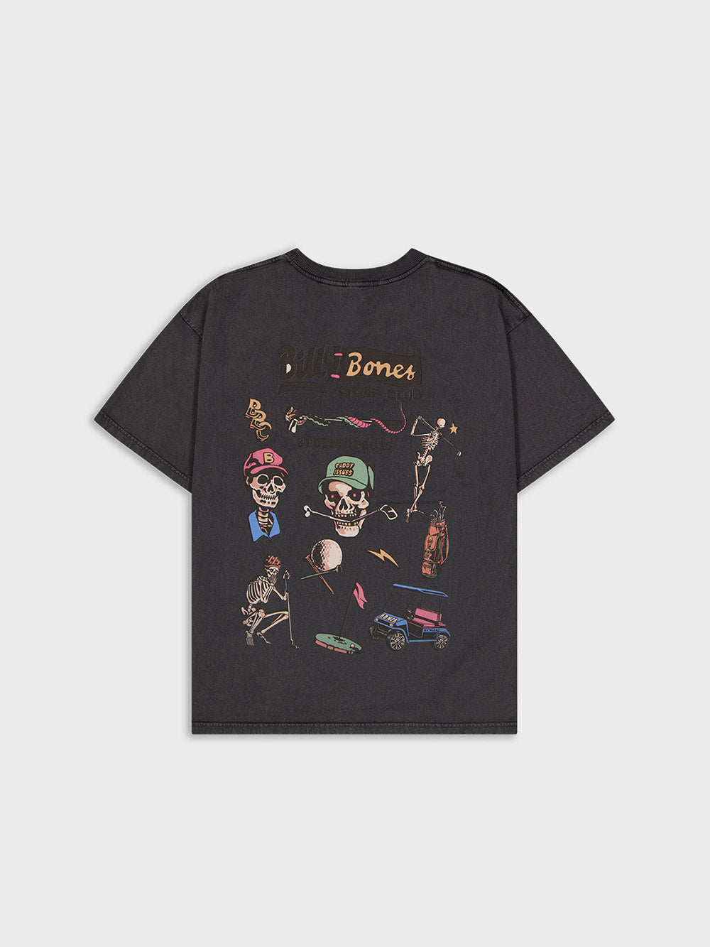 Golf Club Flash Tee - Washed Black | Billy Bones Club