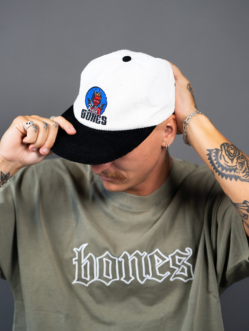 Cheeky Devil Cap - Cord Two Tone