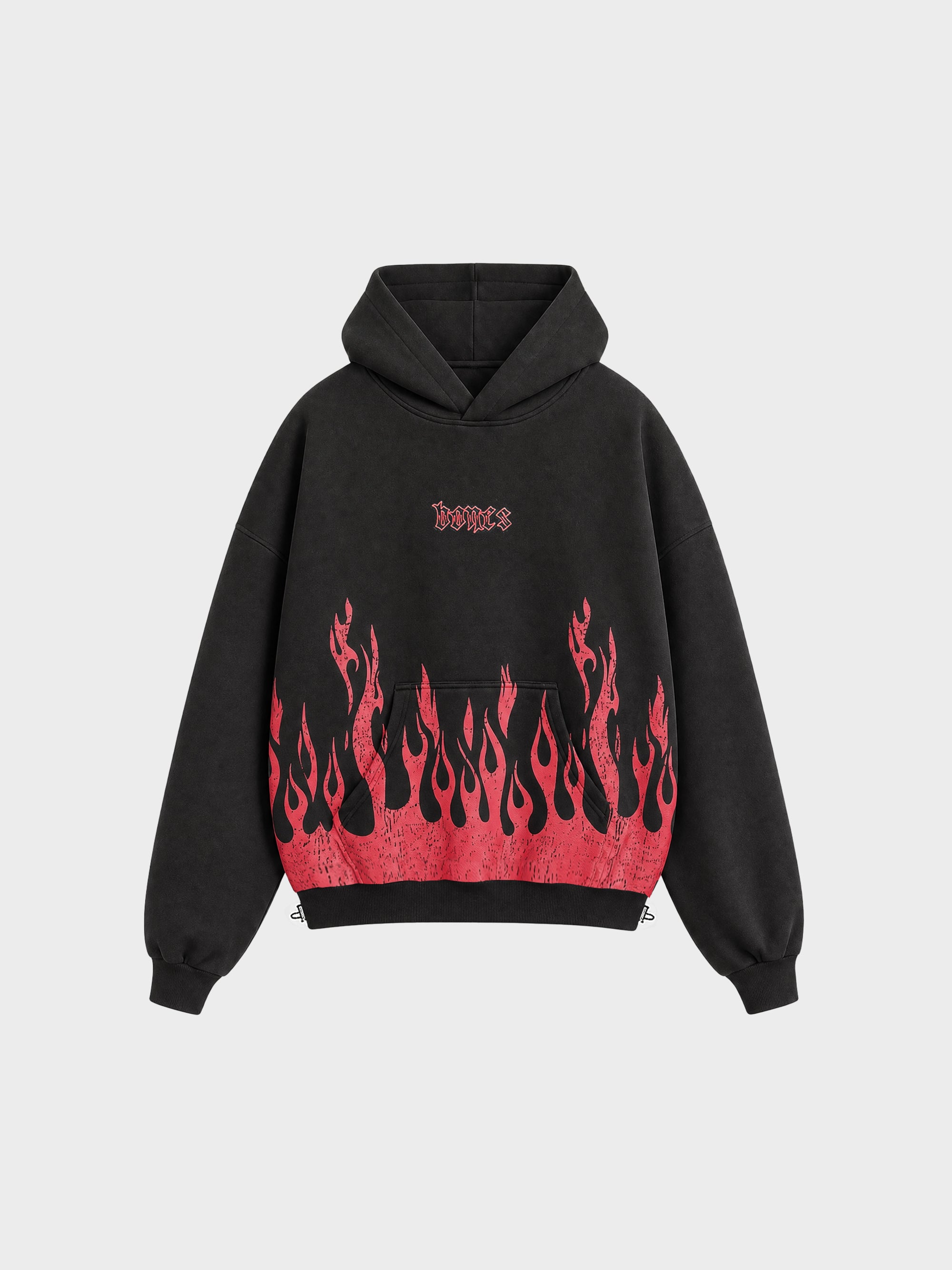 Burner 2.0 Hoodie - Washed Black/Red