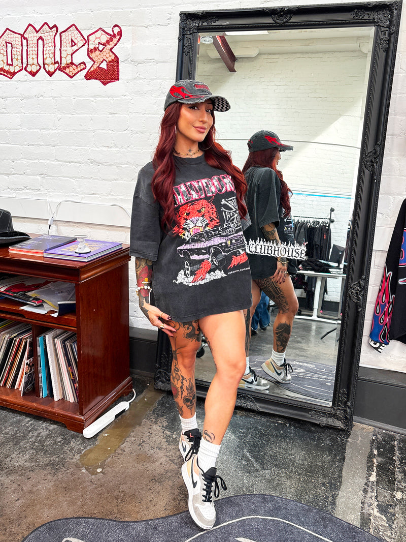 Reckless Tee - Washed Black