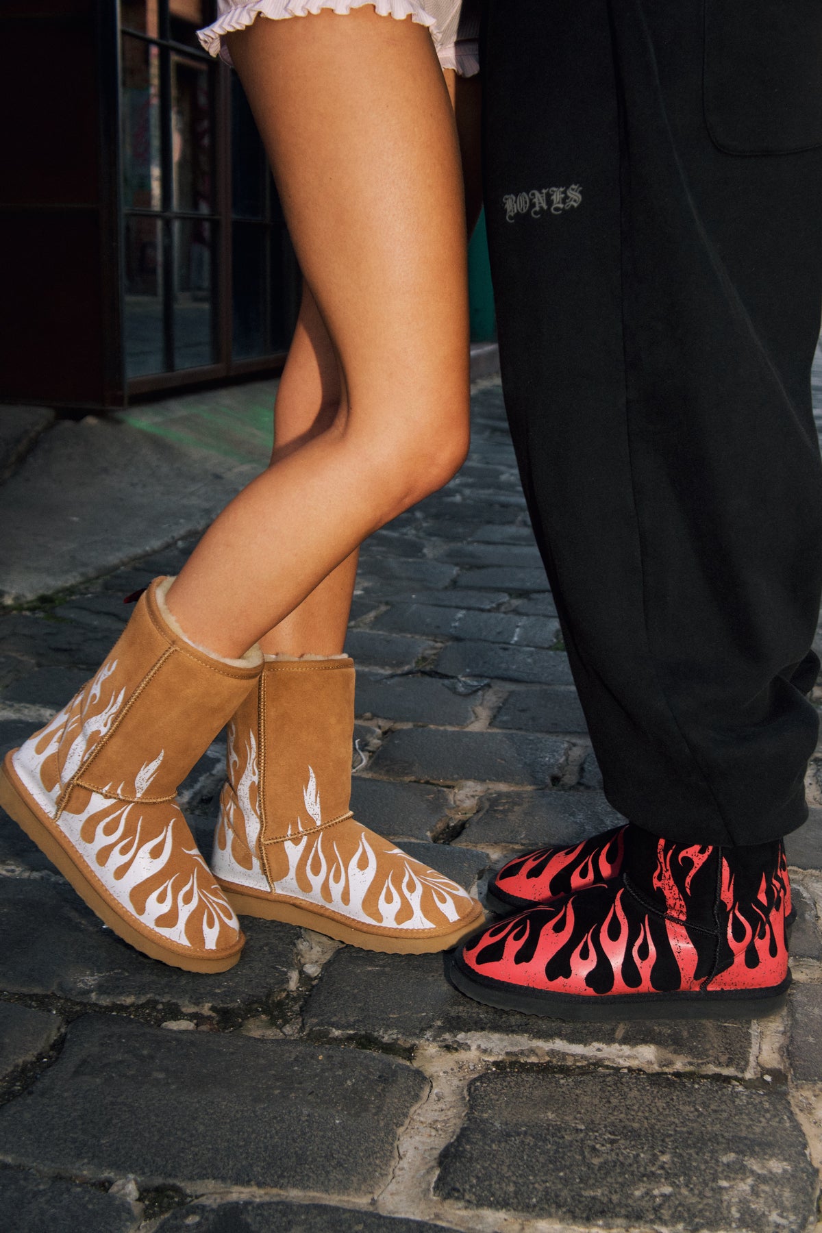 Burn Pattern Boot Burner Sheepskin Boots