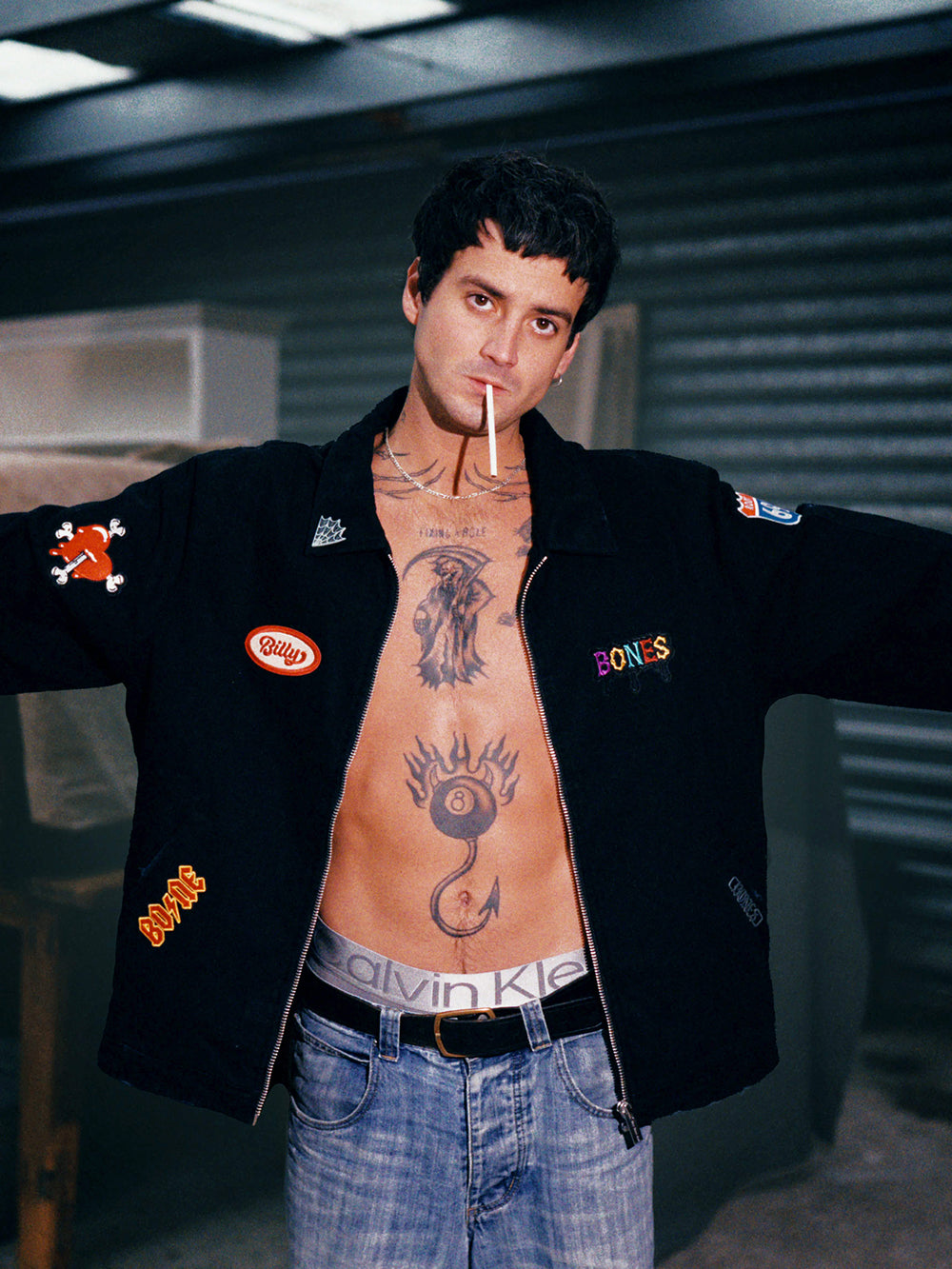 Bones DIY Patch Jacket - Vintage Black