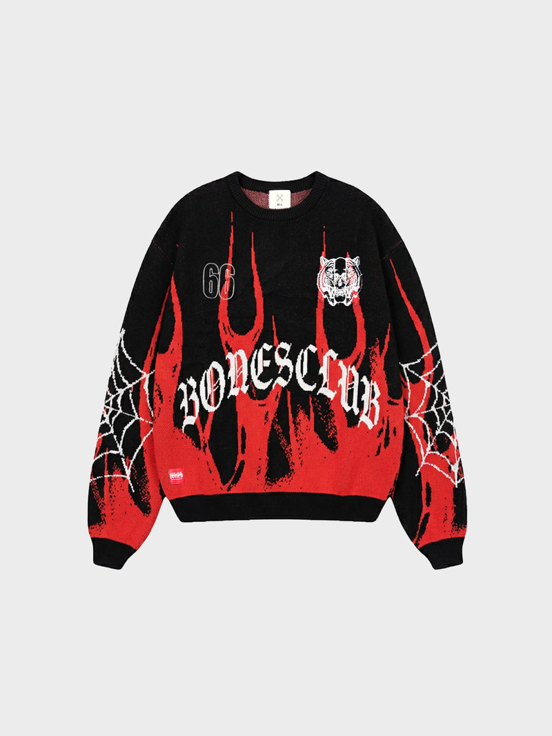 FC Flame Knit - Black/Red