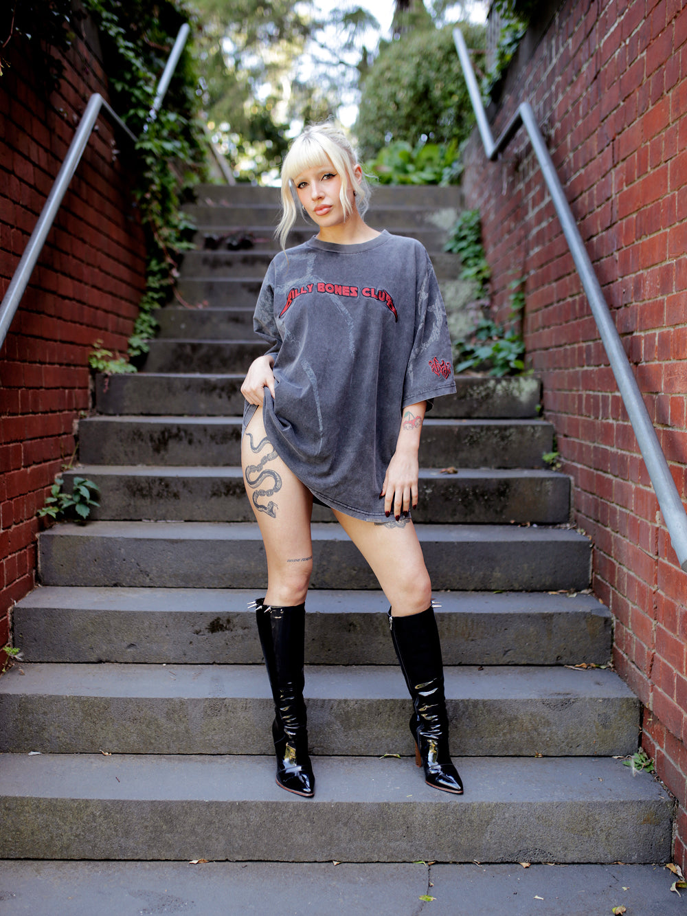 Crawler Legacy Tee - Washed Black