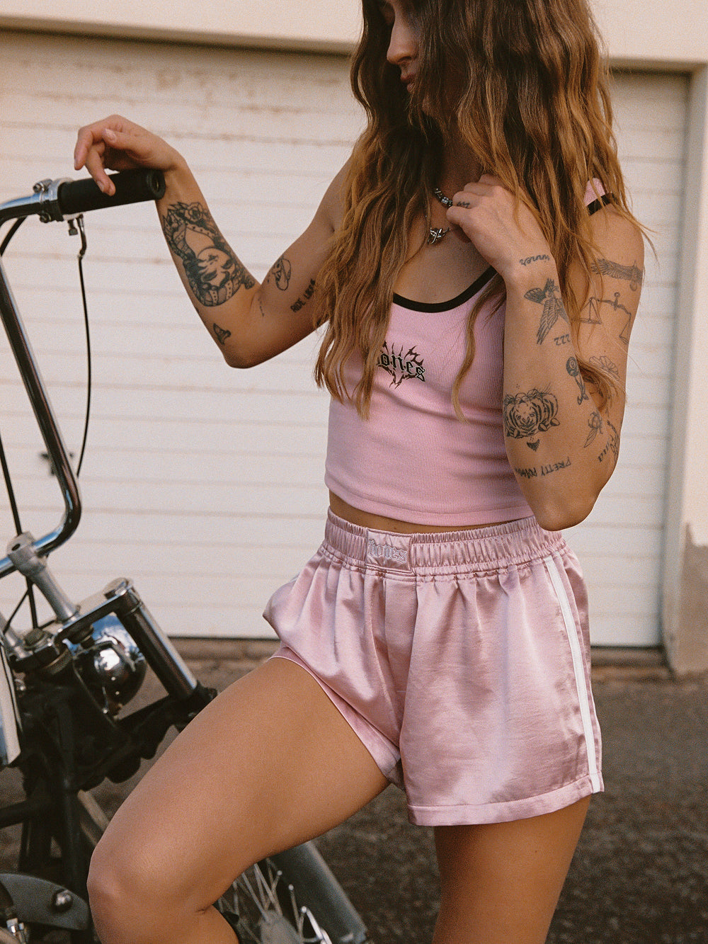 Cyber Low Crop - Washed Pink