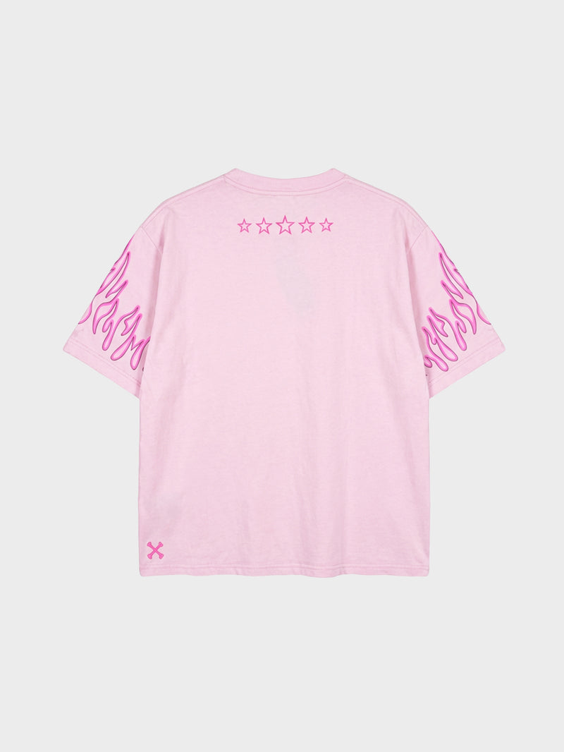 Flamed Rider Tee - Washed Pink