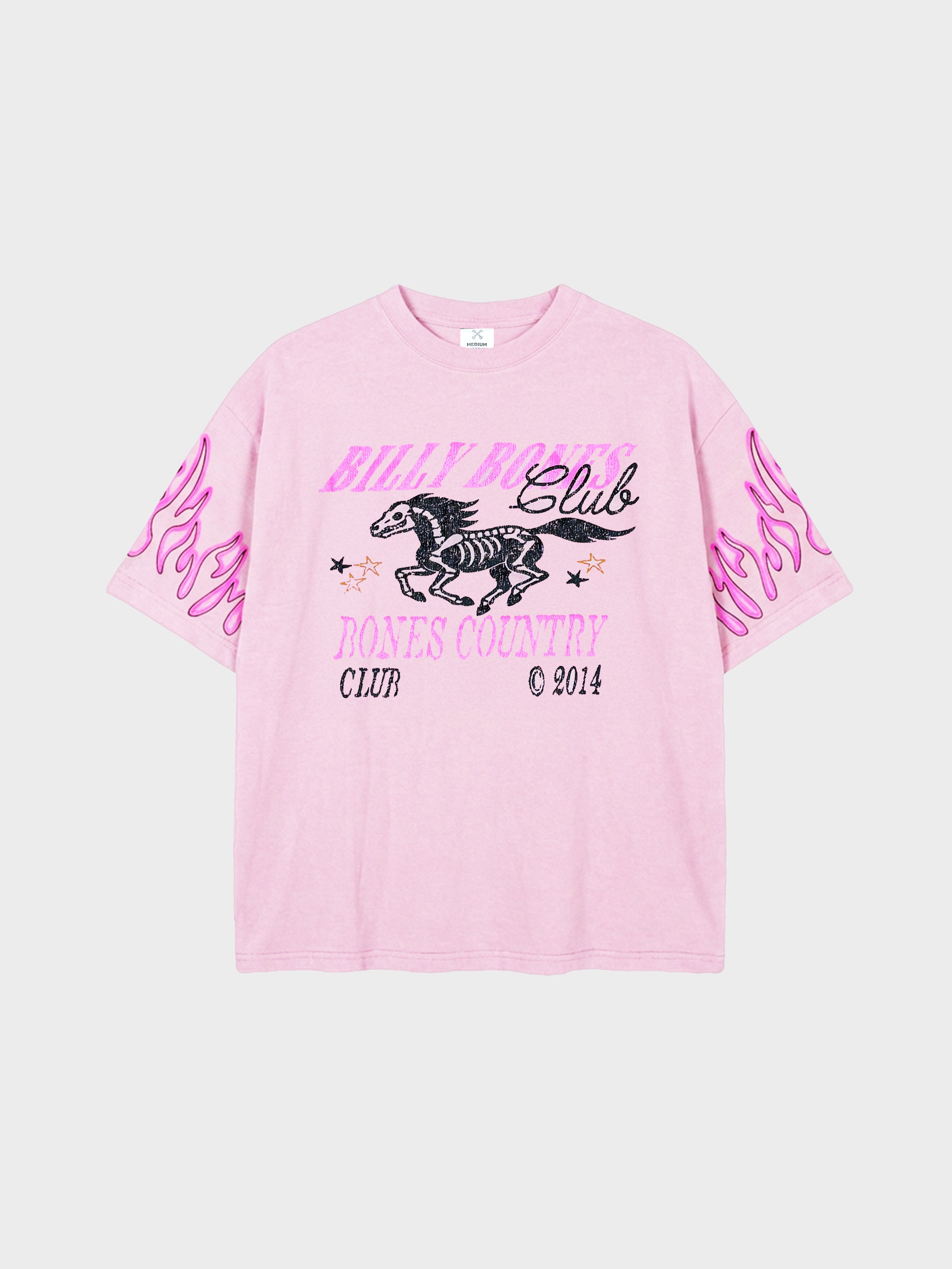 Flamed Rider Tee - Washed Pink
