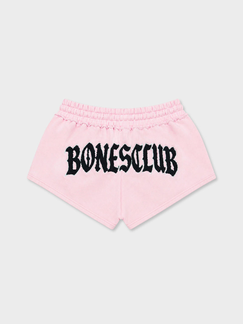 Bones Club Booty Shorts - Washed Pink