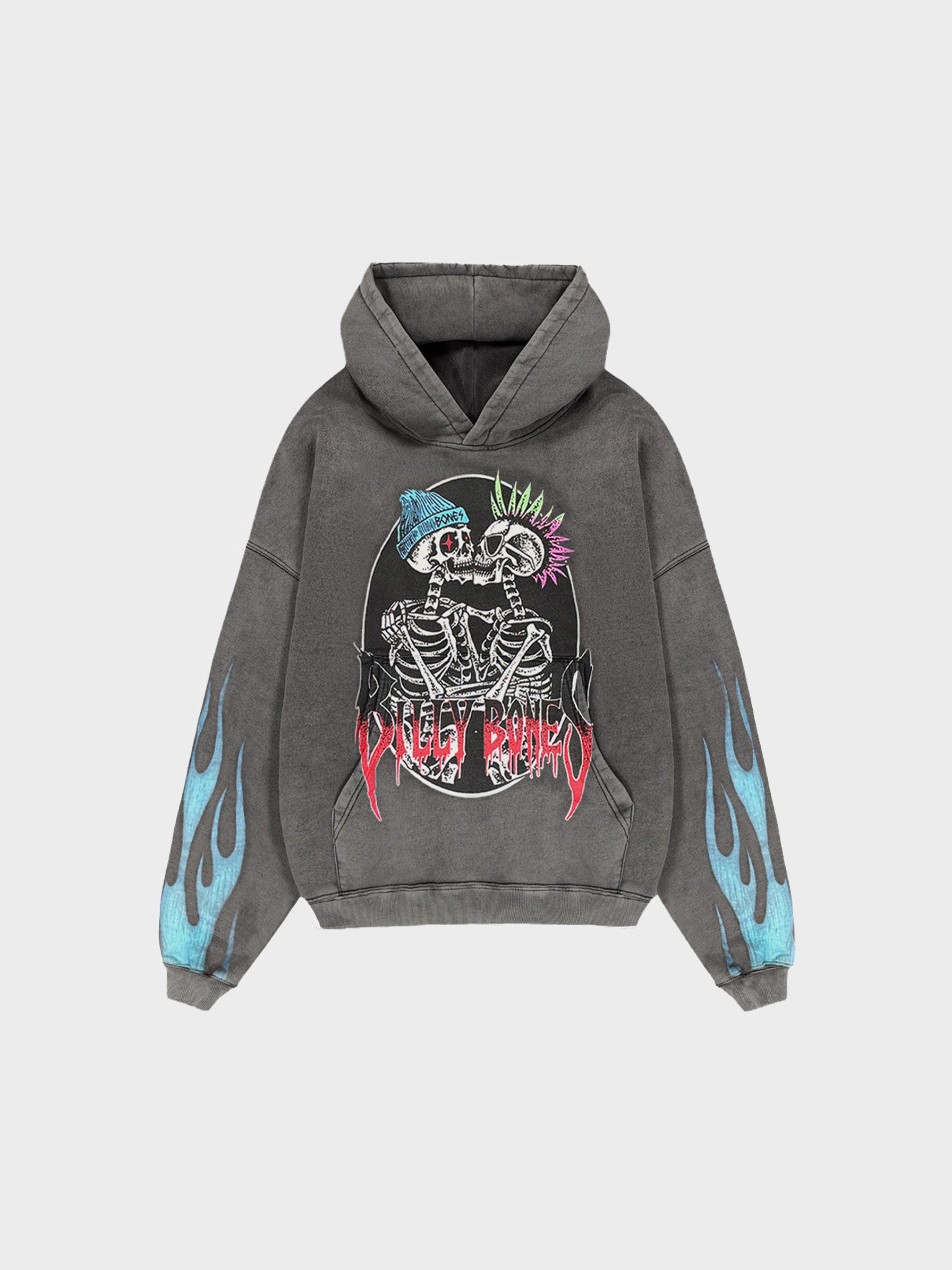 Punk Lover's Hoodie - Washed Black