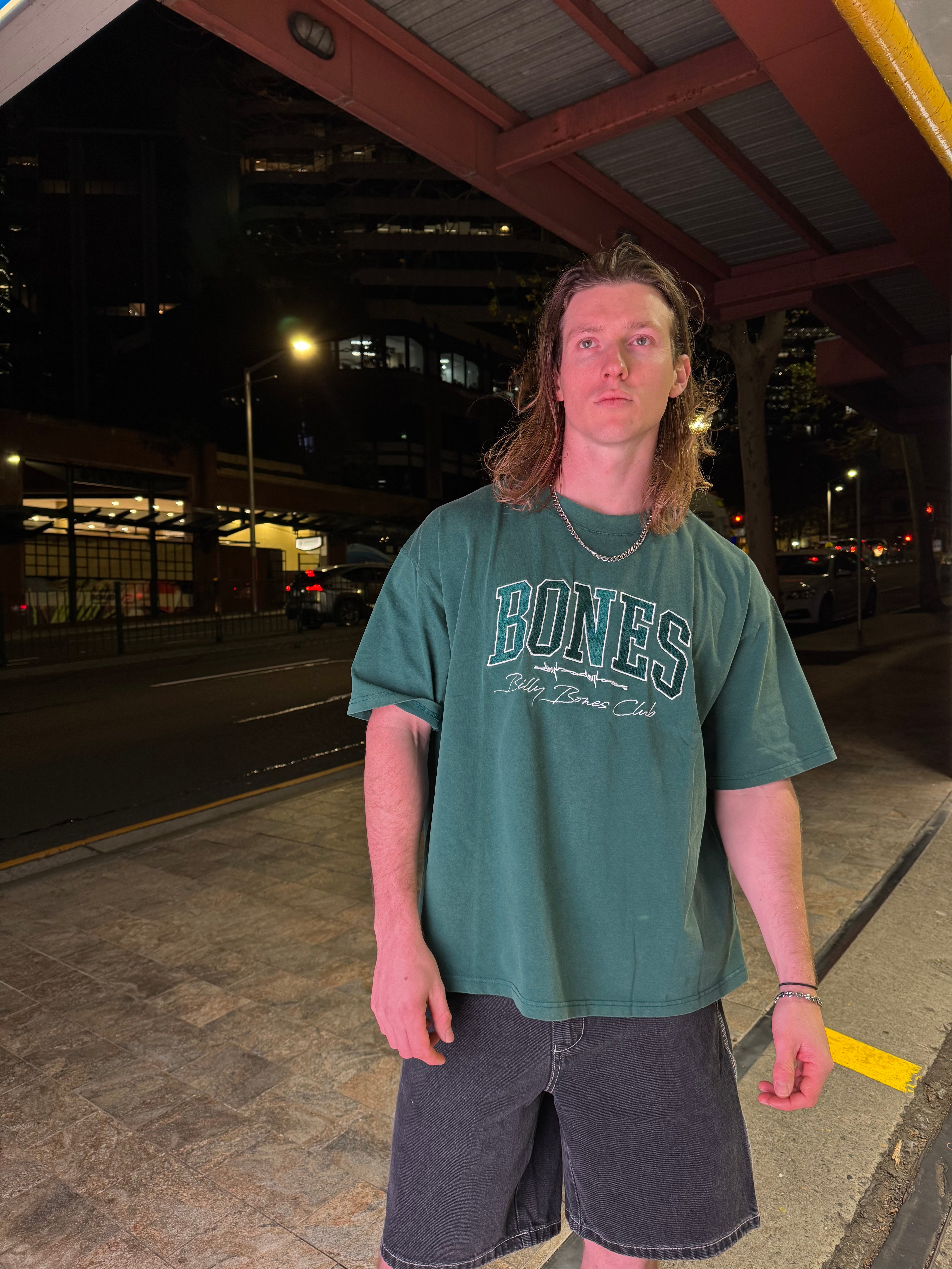 College Dropout Tee - Washed Green
