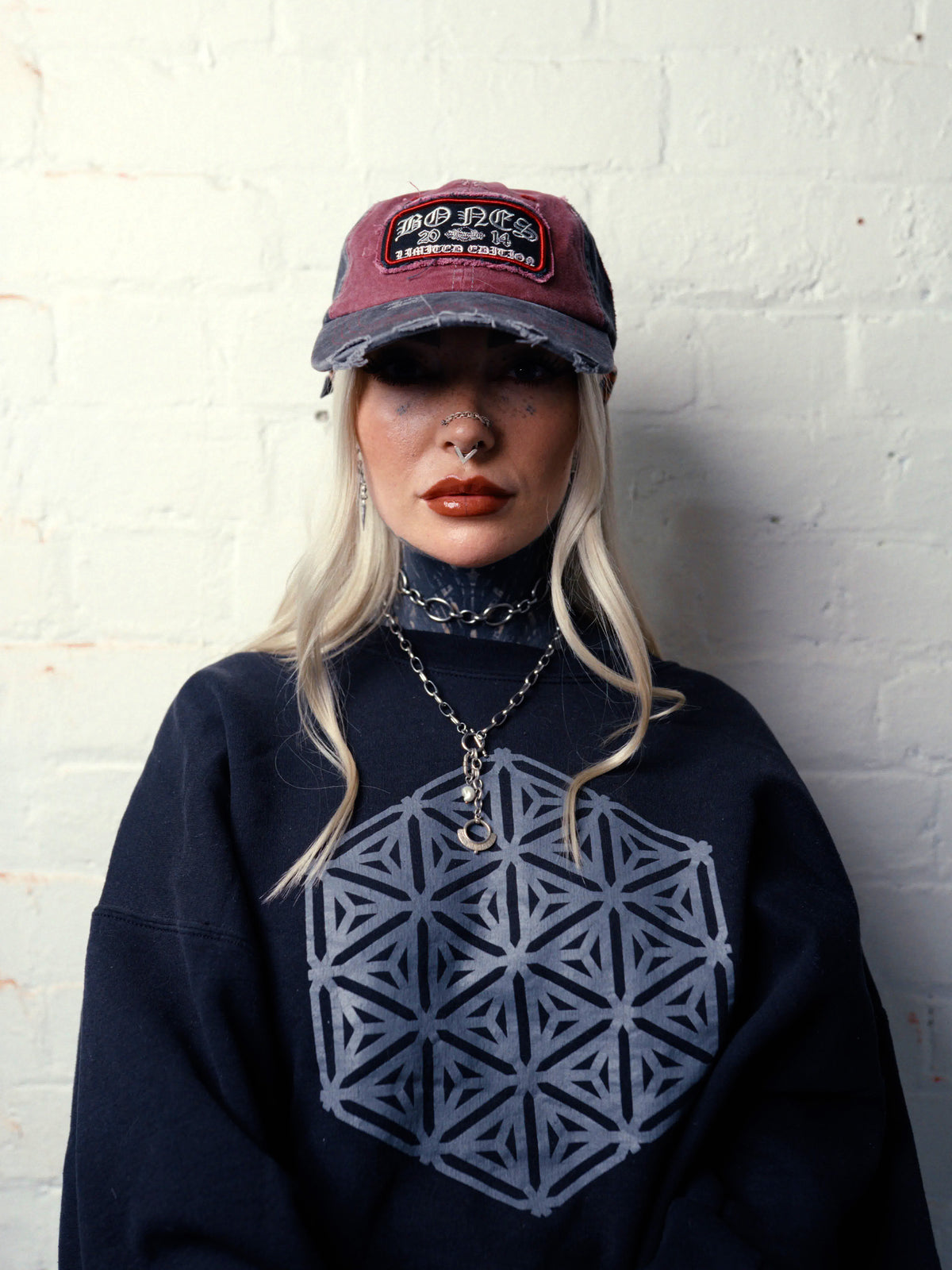 Gothic Machine Cap - Washed Red
