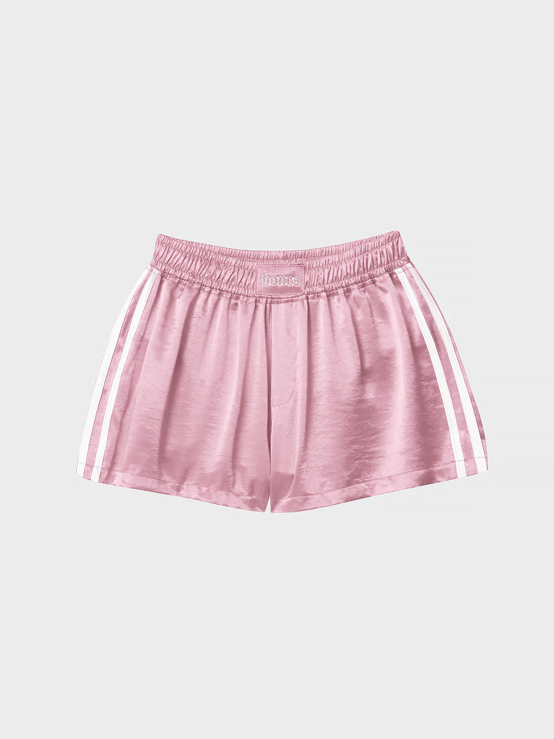 Double Crossed Silk Short - Pink