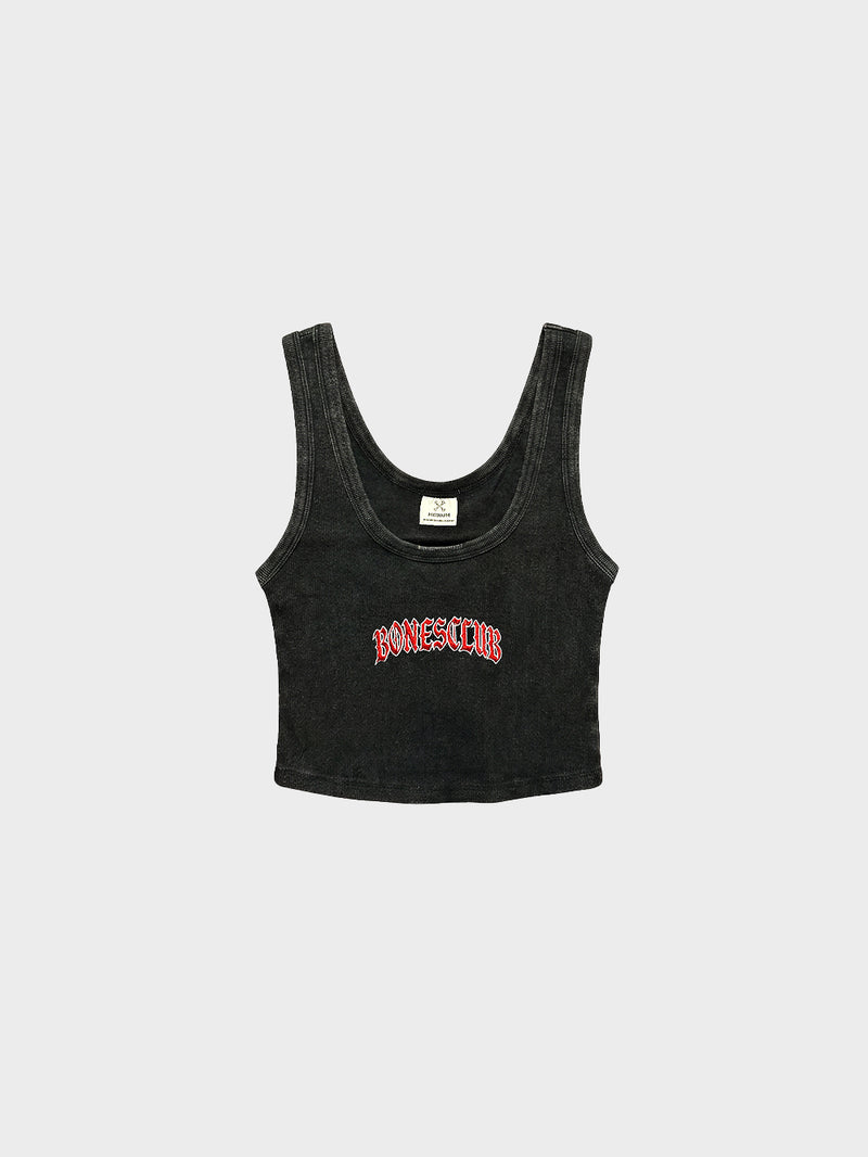Bones Club Ribbed Tank - Black