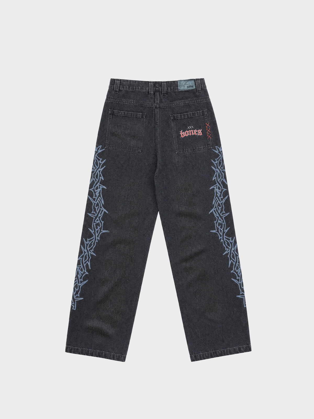 Barb Denim Jeans Straight - Washed Black