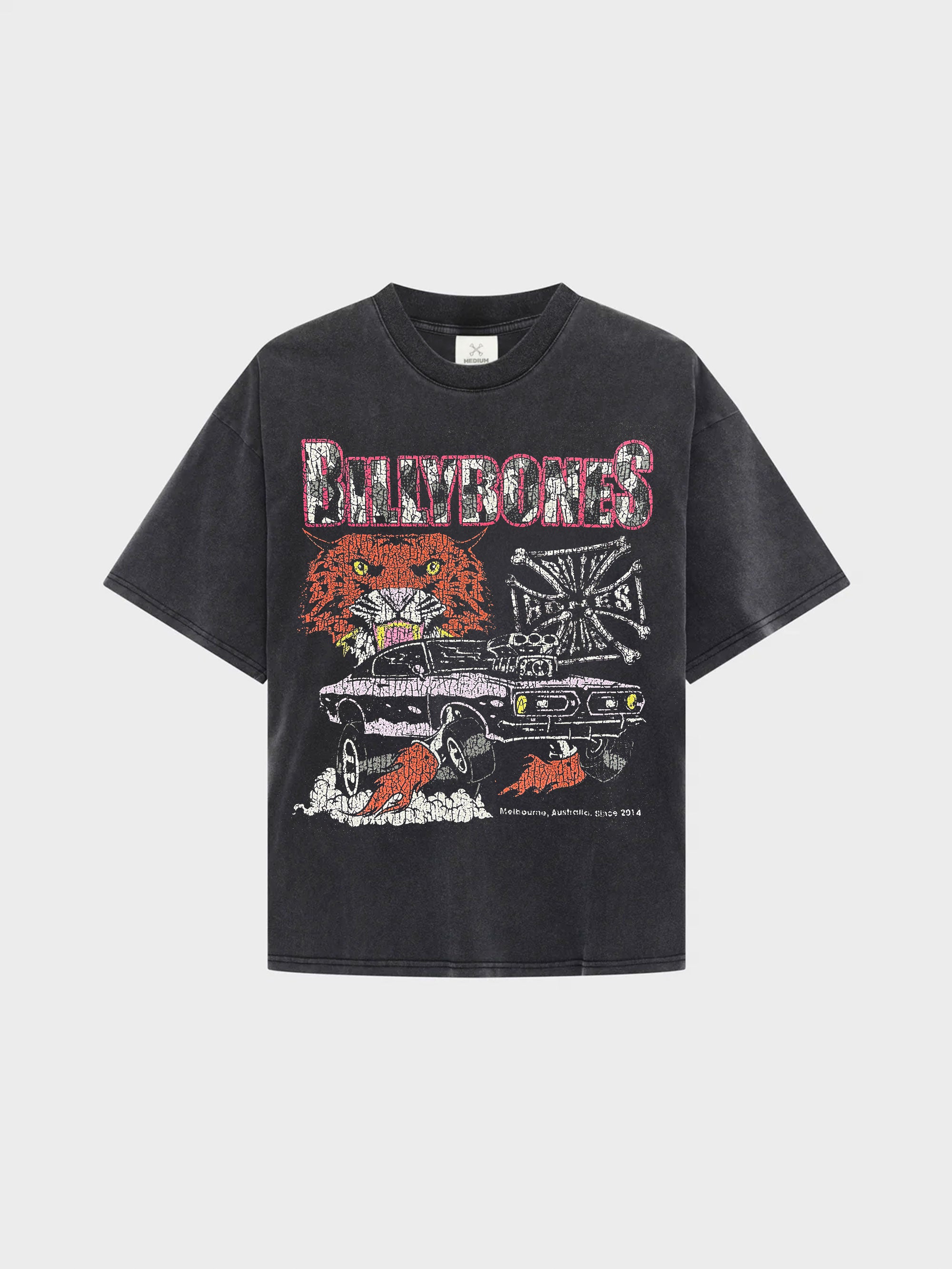 Reckless Tee - Washed Black