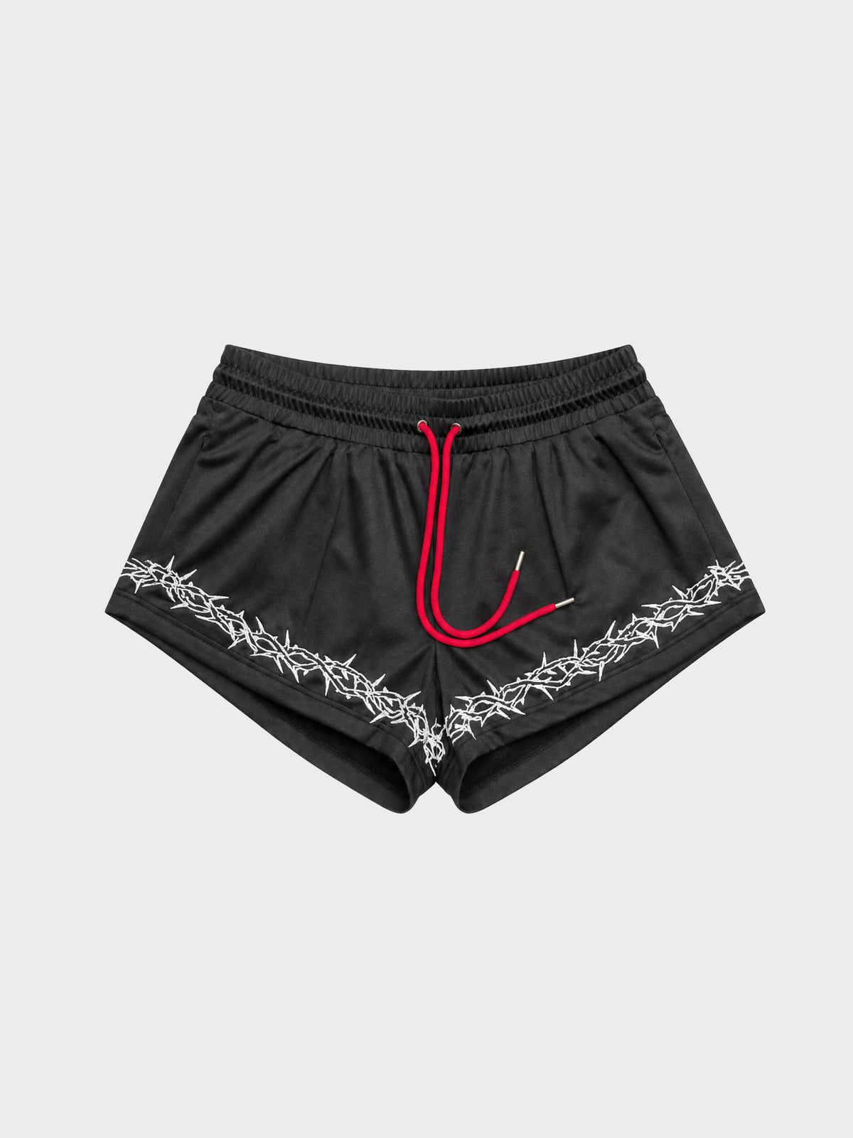Thorned Booty Shorts - Washed Black