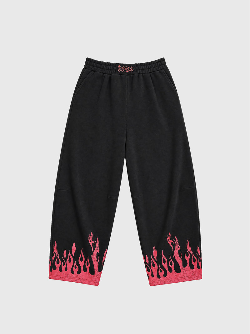 Burner 2.0 Trackpants - Washed Black/Red