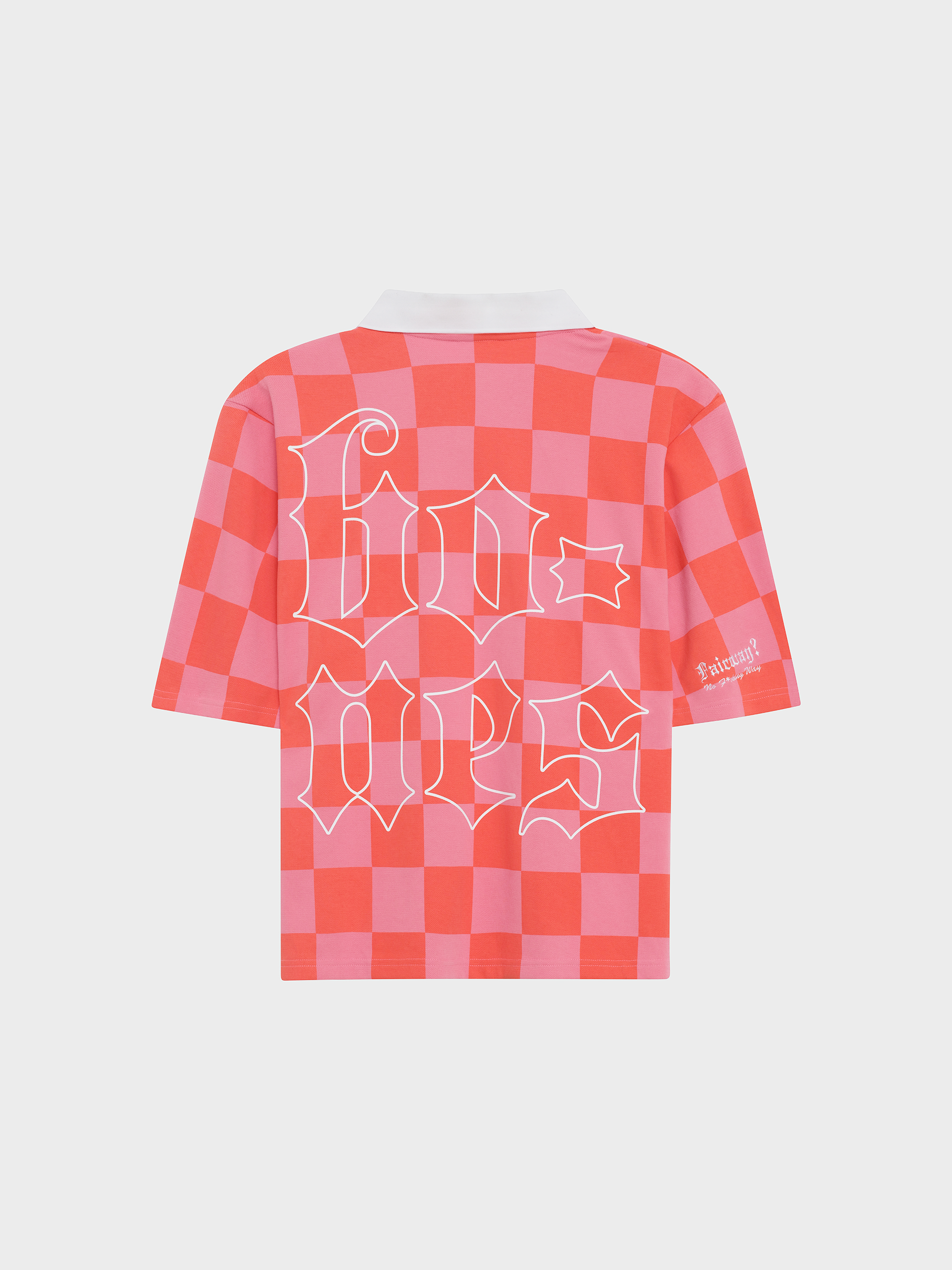 Fairway Check Polo - Red/Pink