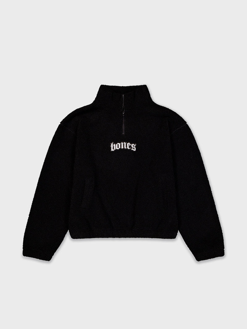 Webbed Collar Sherpa - Black