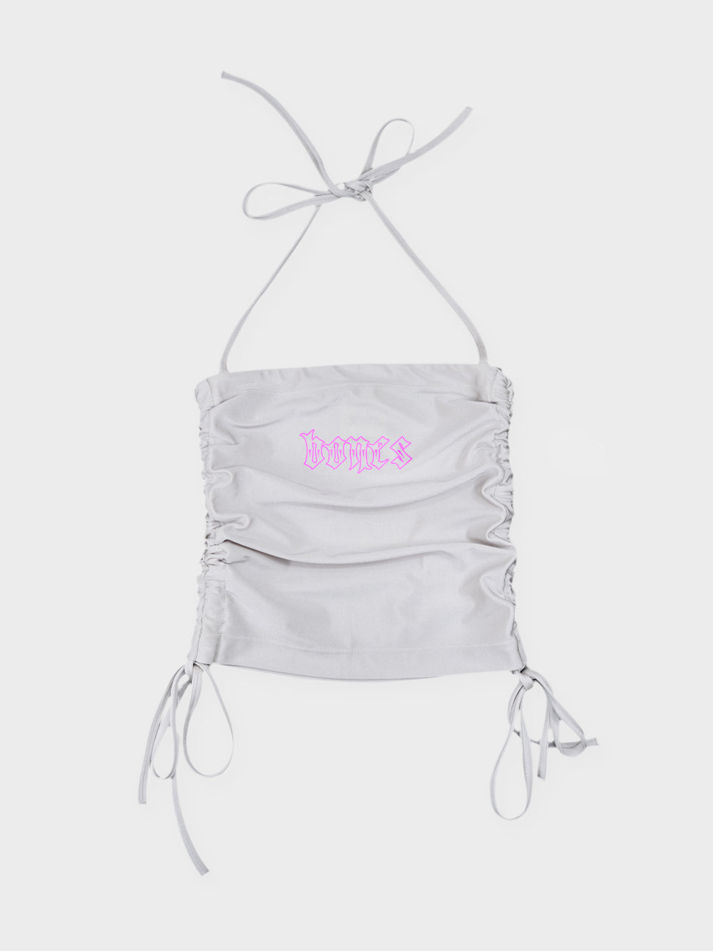 Silver Shimmer Steeze Drawstring Top