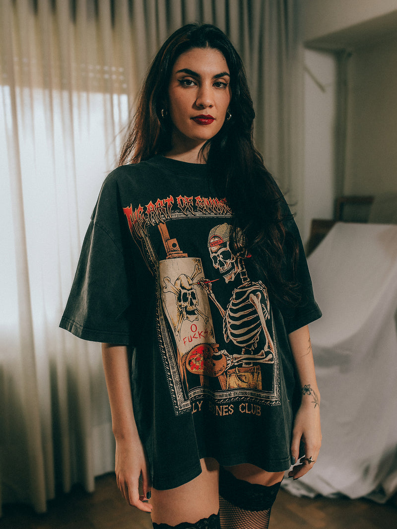 The Art of Zero F*s Tee - Vintage Black