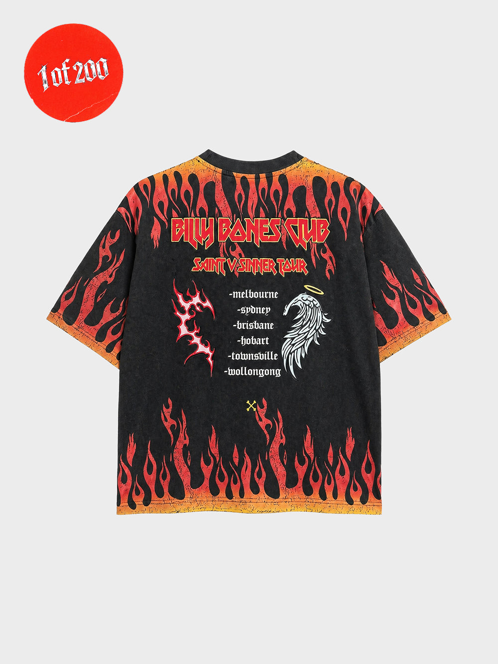 Saint VS Sinner Legacy Tee - Washed Flame