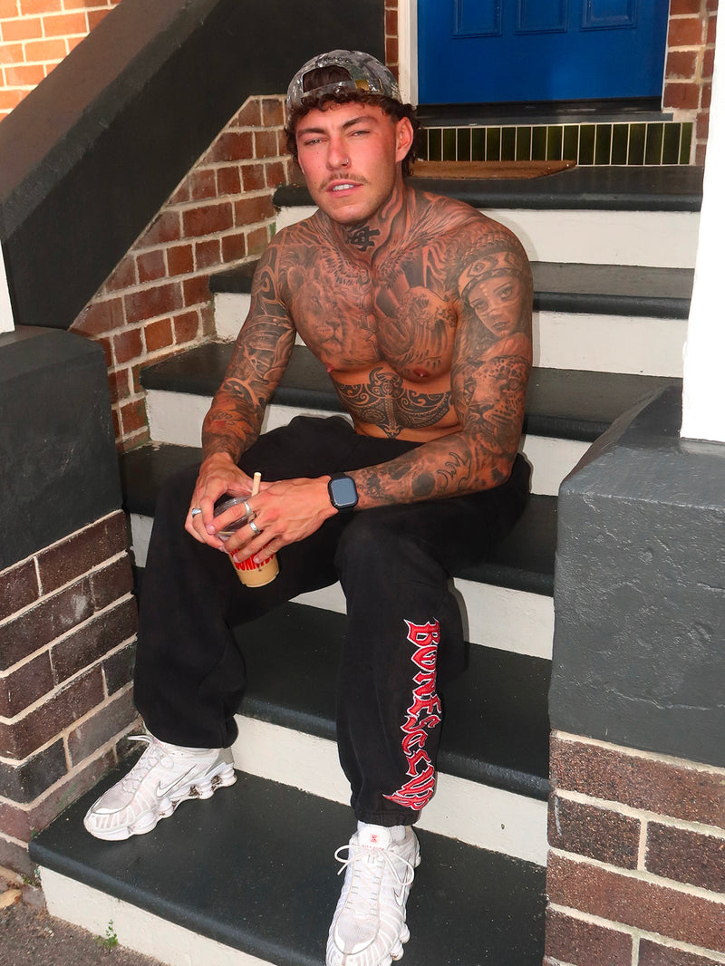 Bones Club Trackpants - Black