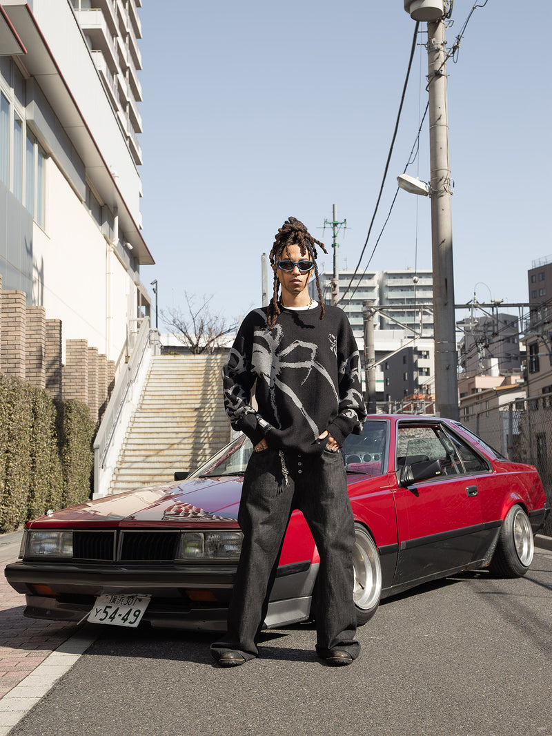 Bones Crawler Knit - Black