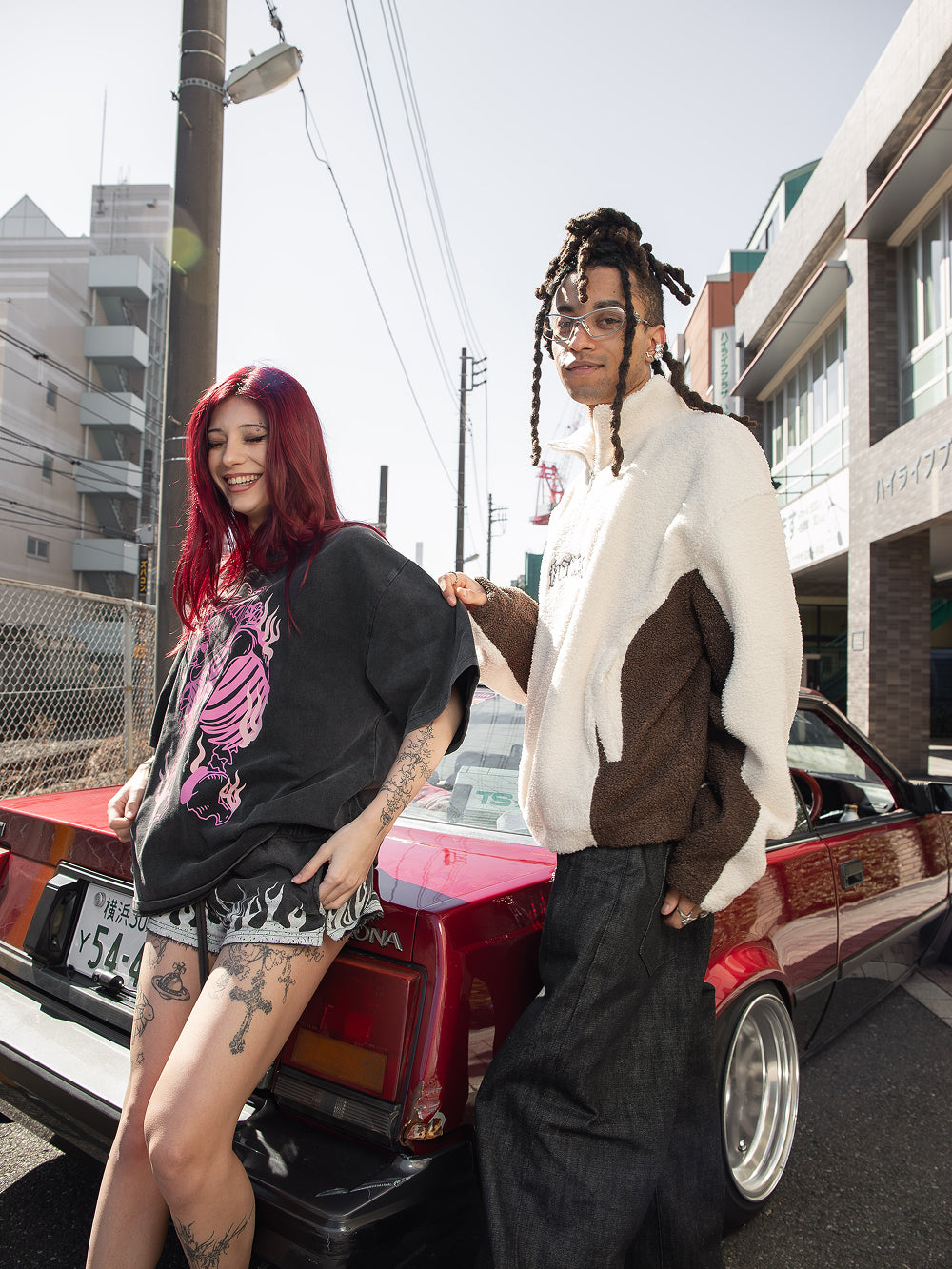 Webbed Collar Sherpa - Stone